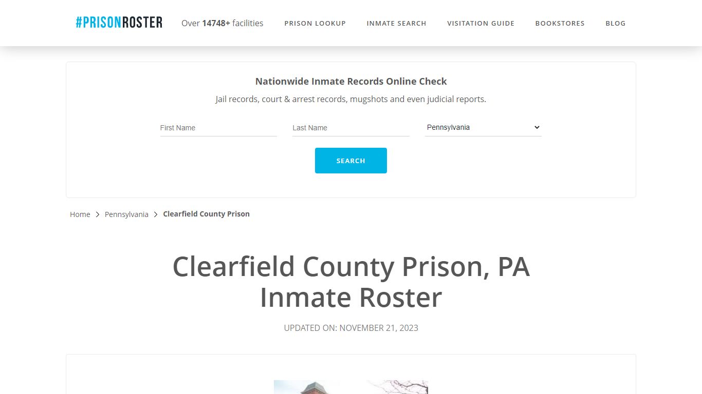 Clearfield County Prison, PA Inmate Roster - Prisonroster